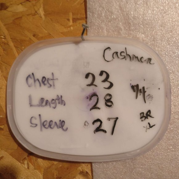 BANANA REPUBLIC Green 100%CASHMERE quarter zip Pullover Sweater w/Measurement XL - Picture 4 of 8